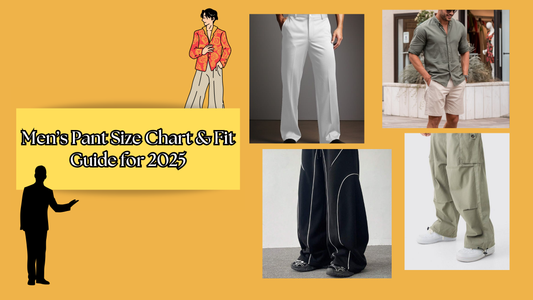 Men’s Pant Size Chart Fit Guide for 2025