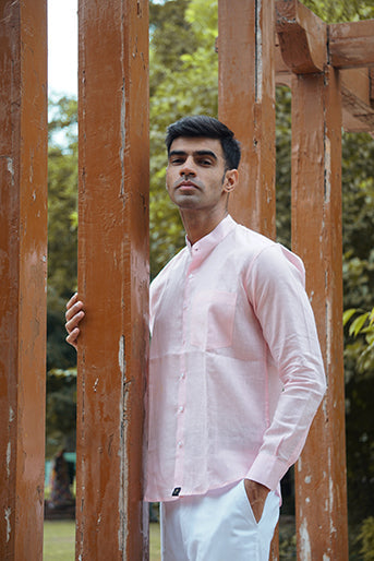 Pure Linen Regular Fit Solid Shirt