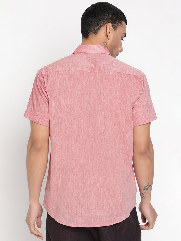 Pure Charkha Fabric Spun Men Regular Fit Shirt