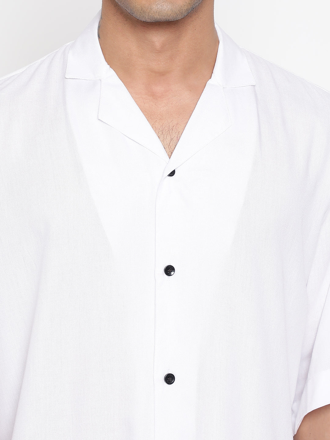 Oversized Cuban Collar Unisex Rayon Shirt
