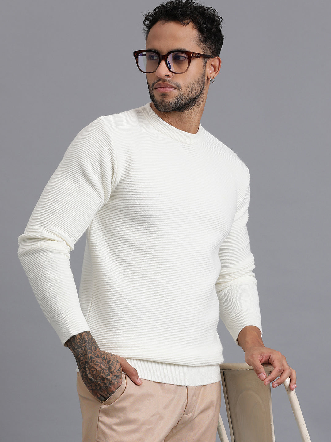 Luxury Knitted Unisex Wool Sweater