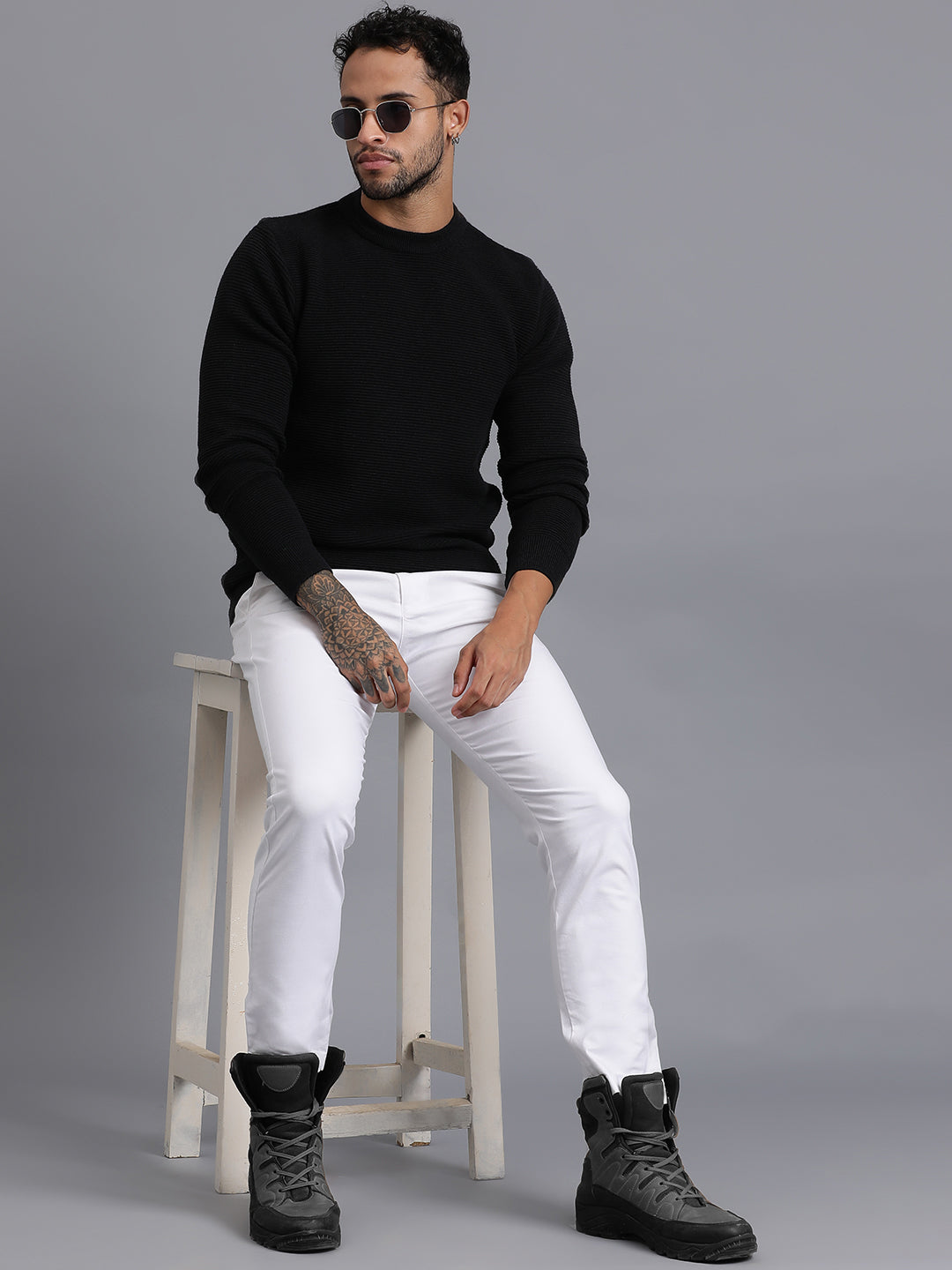 Luxury Knitted Unisex Wool Sweater