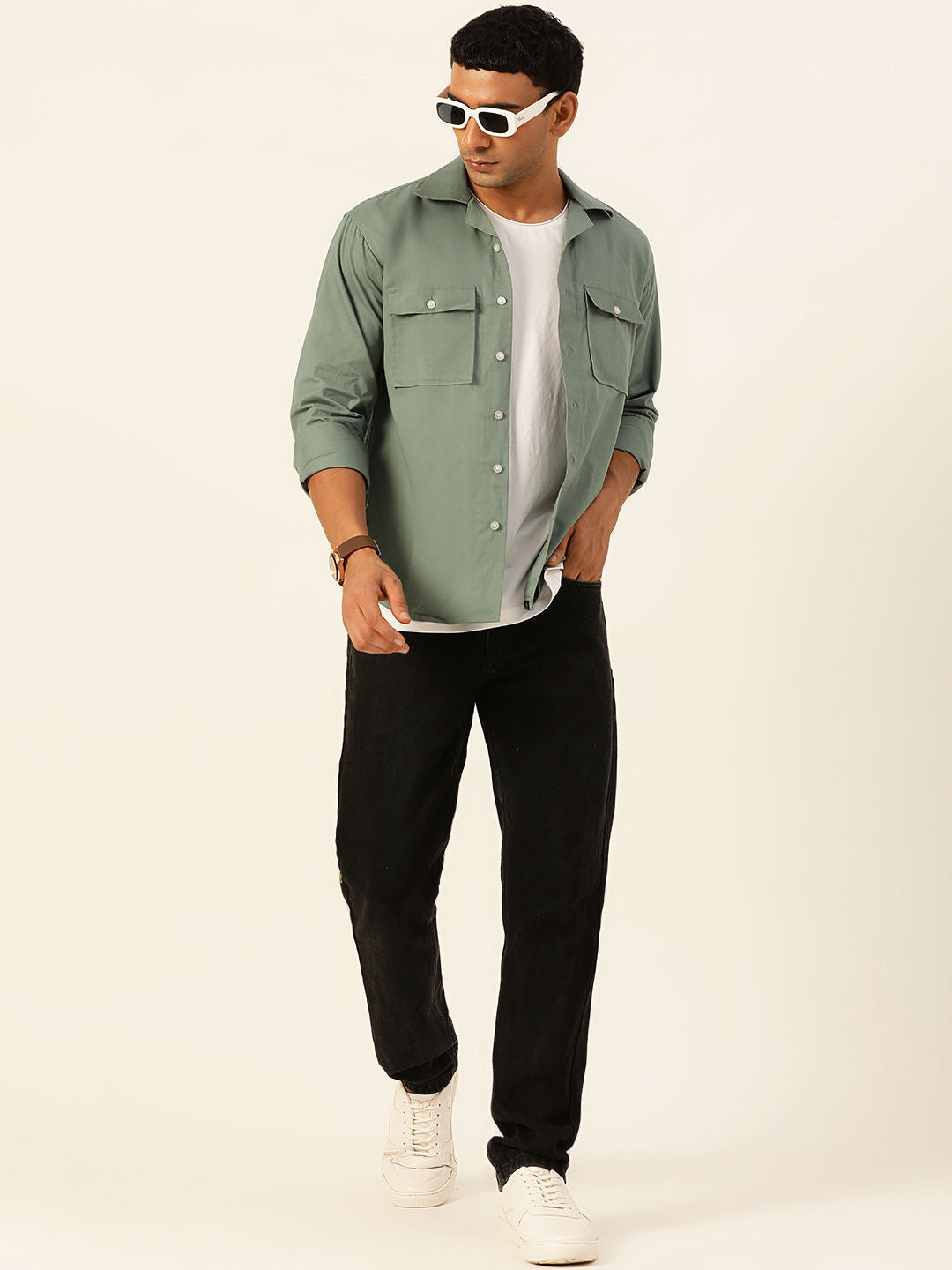 Premium Cargo Regular Fit Unisex Cotton Overshirt