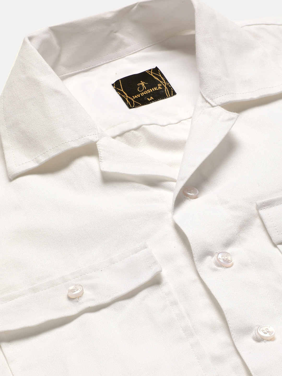 Premium White Cargo Regular Fit Unisex Cotton Overshirt