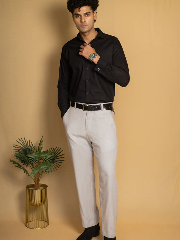 Cotton Poplin French Cuff Shirt