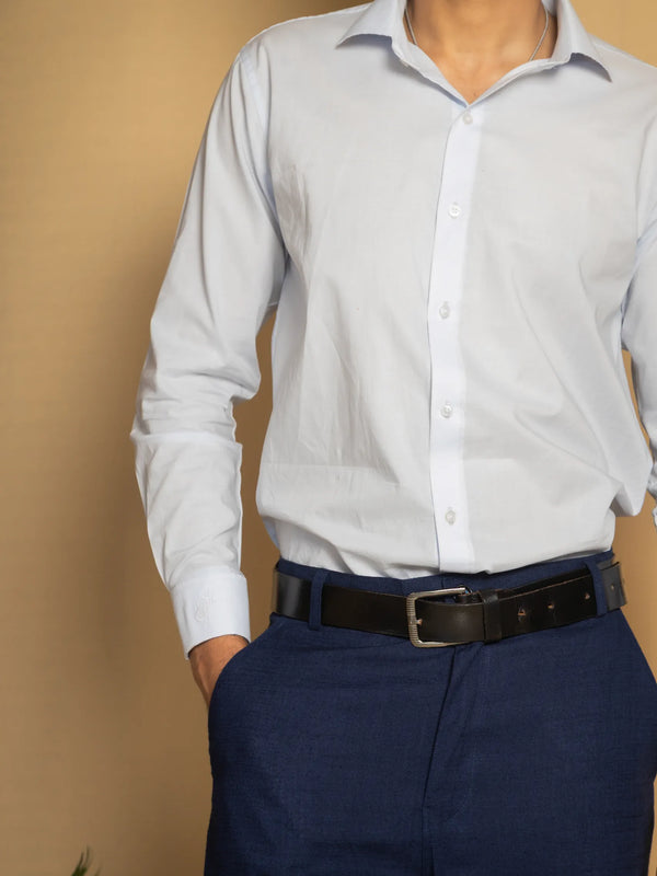 Cotton Poplin French Cuff Shirt