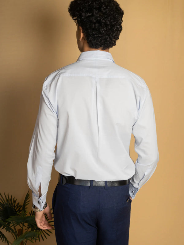 Cotton Poplin French Cuff Shirt