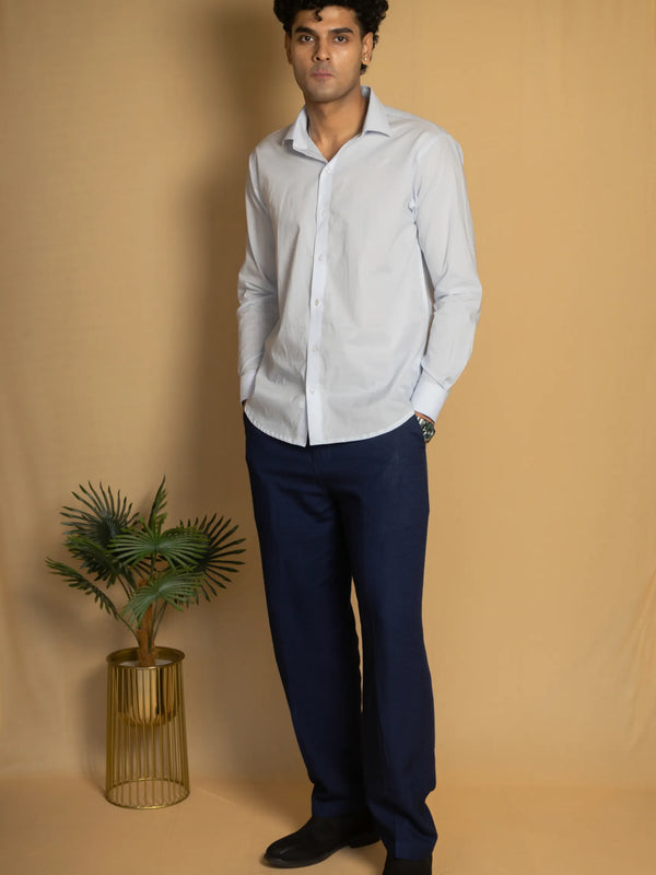 Cotton Poplin French Cuff Shirt