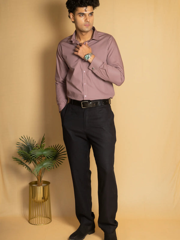 Cotton Poplin French Cuff Shirt