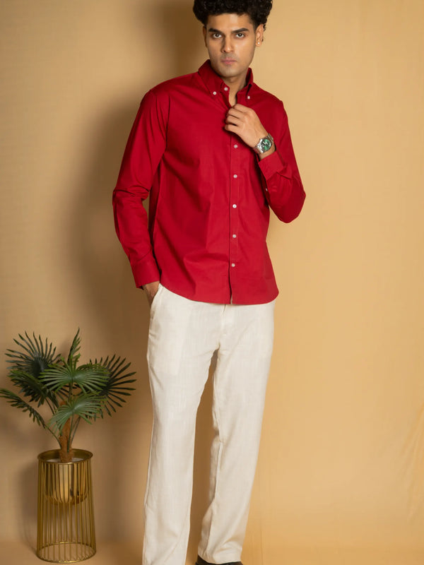Cotton Poplin Oxford Shirt
