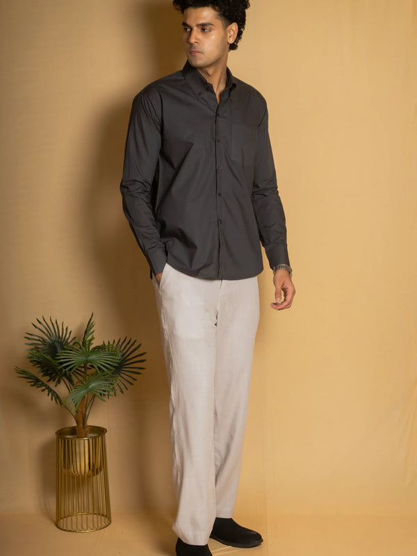 Cotton Poplin Oxford Shirt
