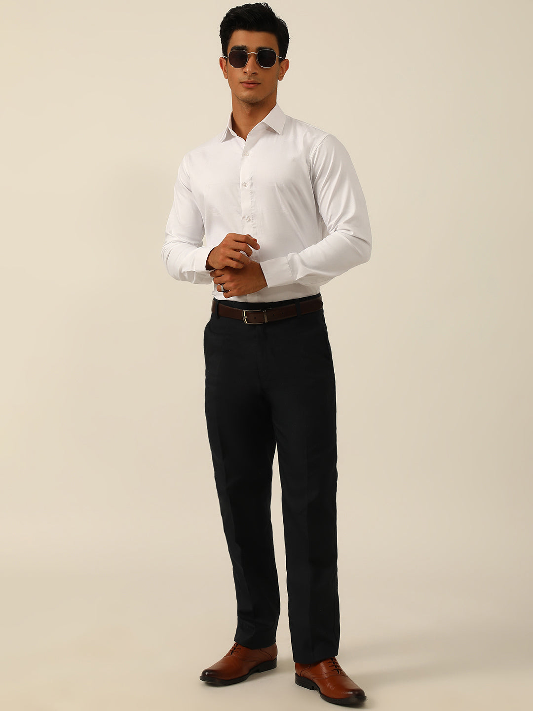Checkered Egyptian Lycra Giza Cotton Formal Shirt