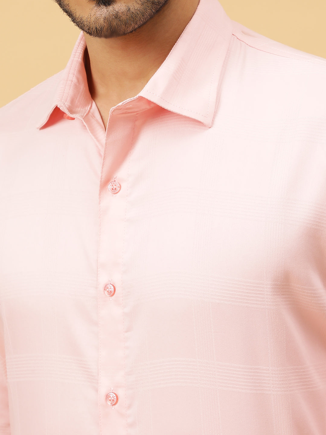 Checkered Egyptian Lycra Giza Cotton Formal Shirt