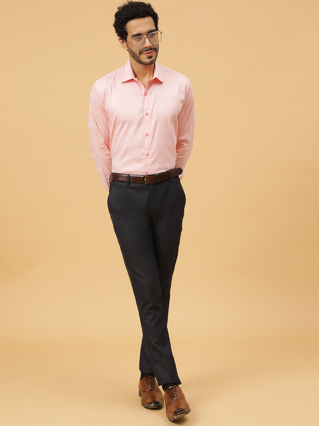 Checkered Egyptian Lycra Giza Cotton Formal Shirt