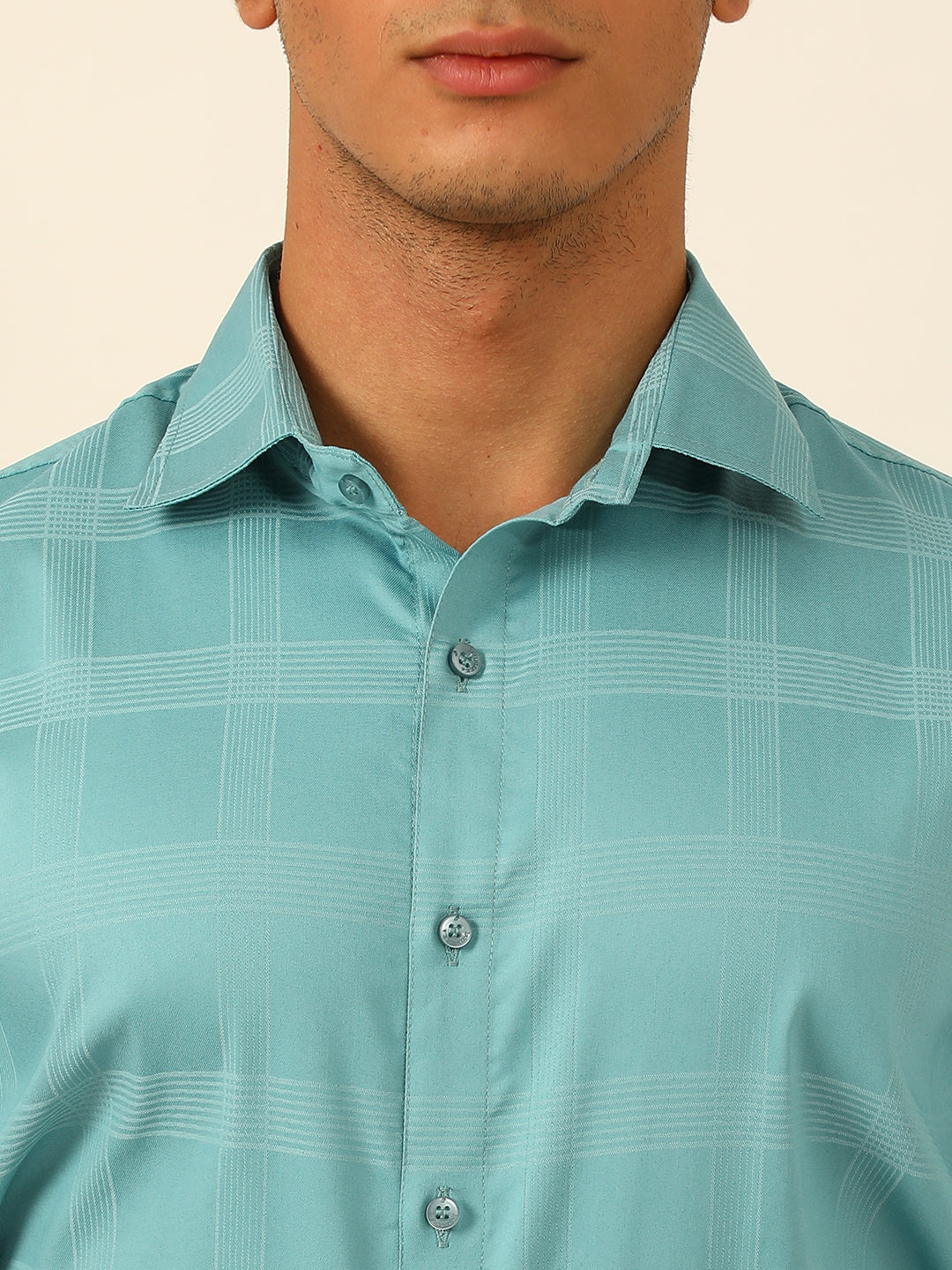 Checkered Egyptian Lycra Giza Cotton Formal Shirt