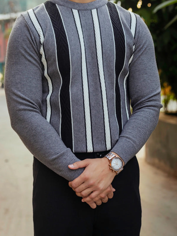 Striped Knitted Sweater