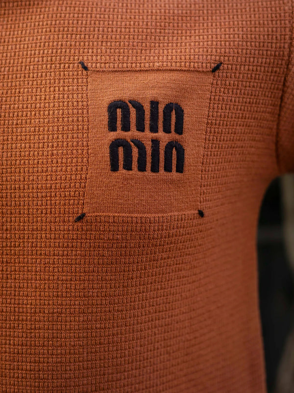 Rust Min-Min Designer Round Neck Sweater
