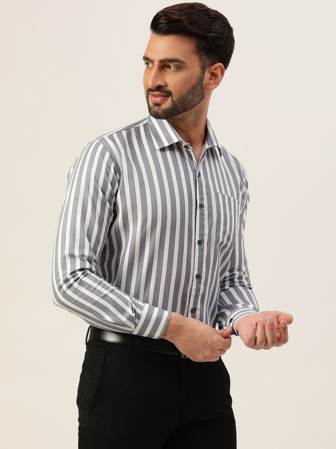 Striped Men Formal Shirt