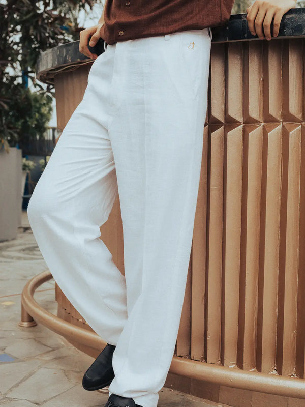 Linen High-Waist Korean Fit Pants