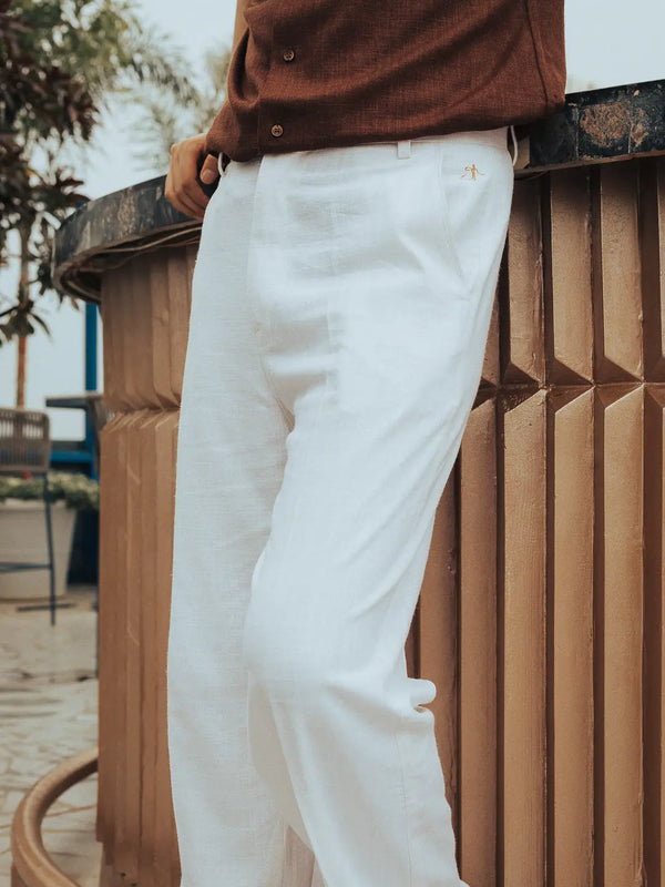 Linen High-Waist Korean Fit Pants