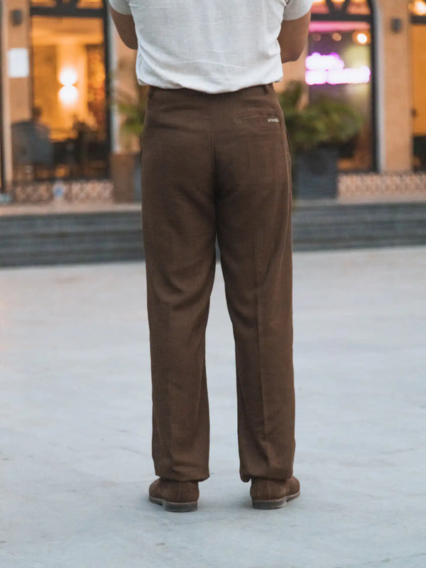 Linen High-Waist Korean Fit Pants