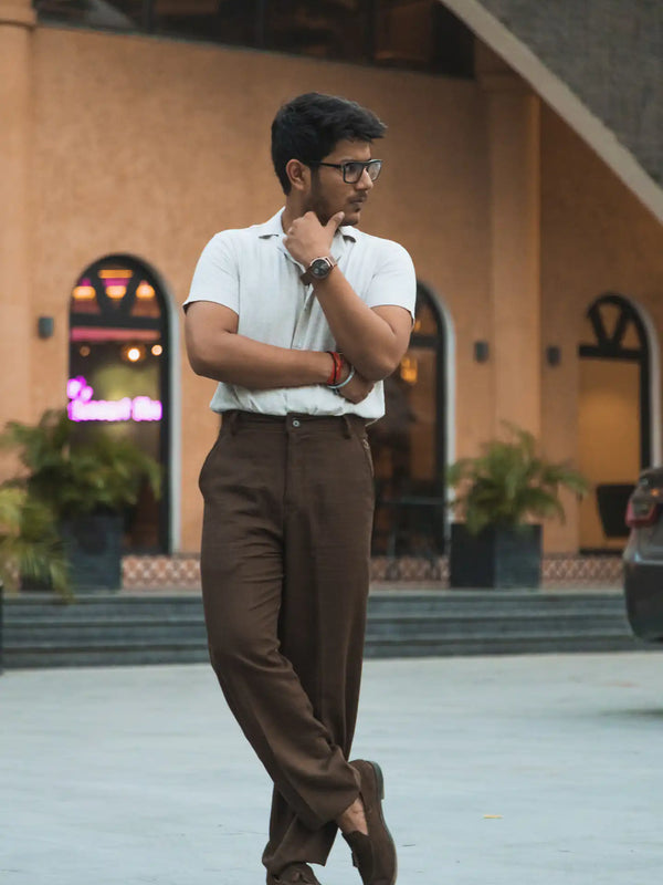 Linen High-Waist Korean Fit Pants