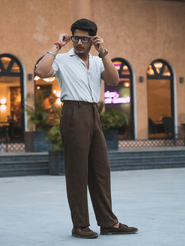 Linen High-Waist Korean Fit Pants