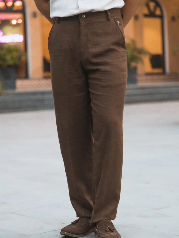 Linen High-Waist Korean Fit Pants