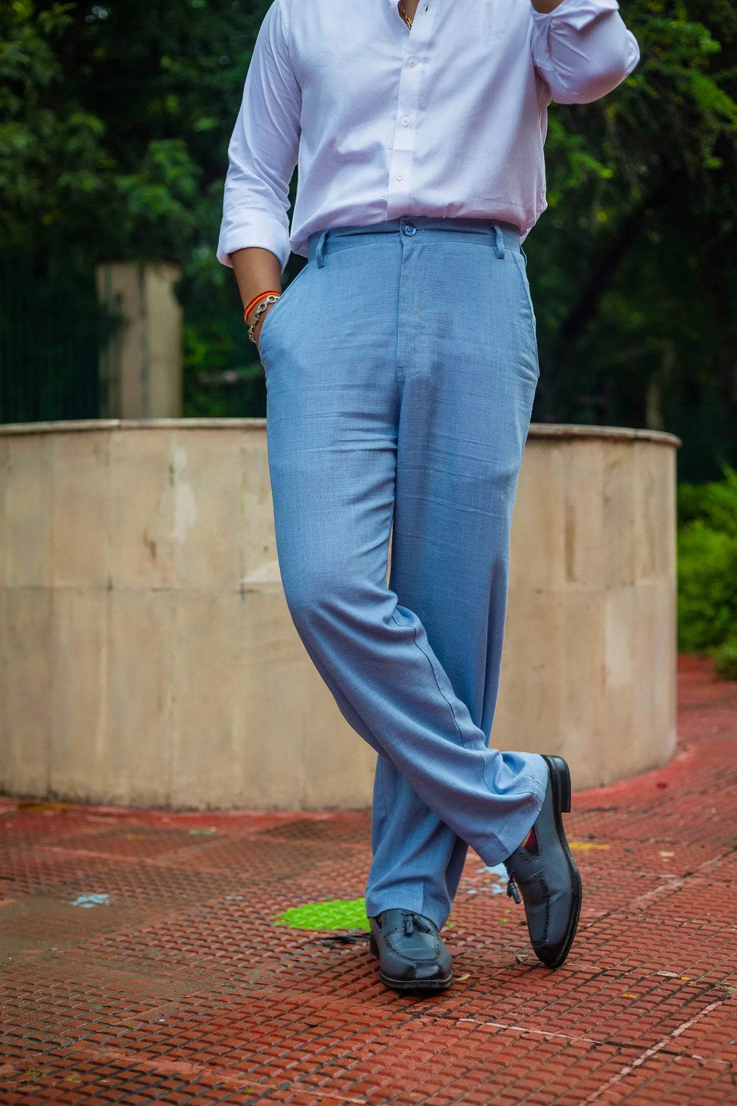Linen High-Waist Korean Fit Pants