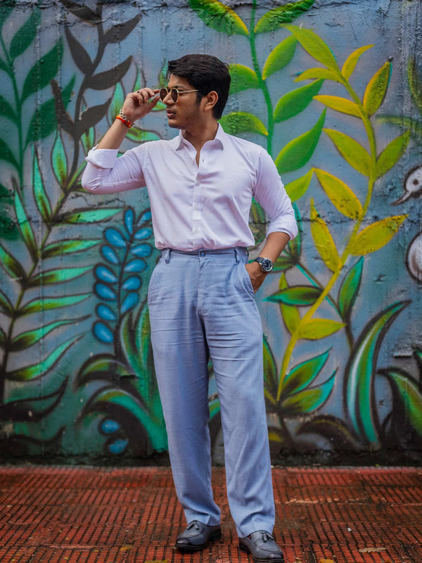 Linen High-Waist Korean Fit Pants