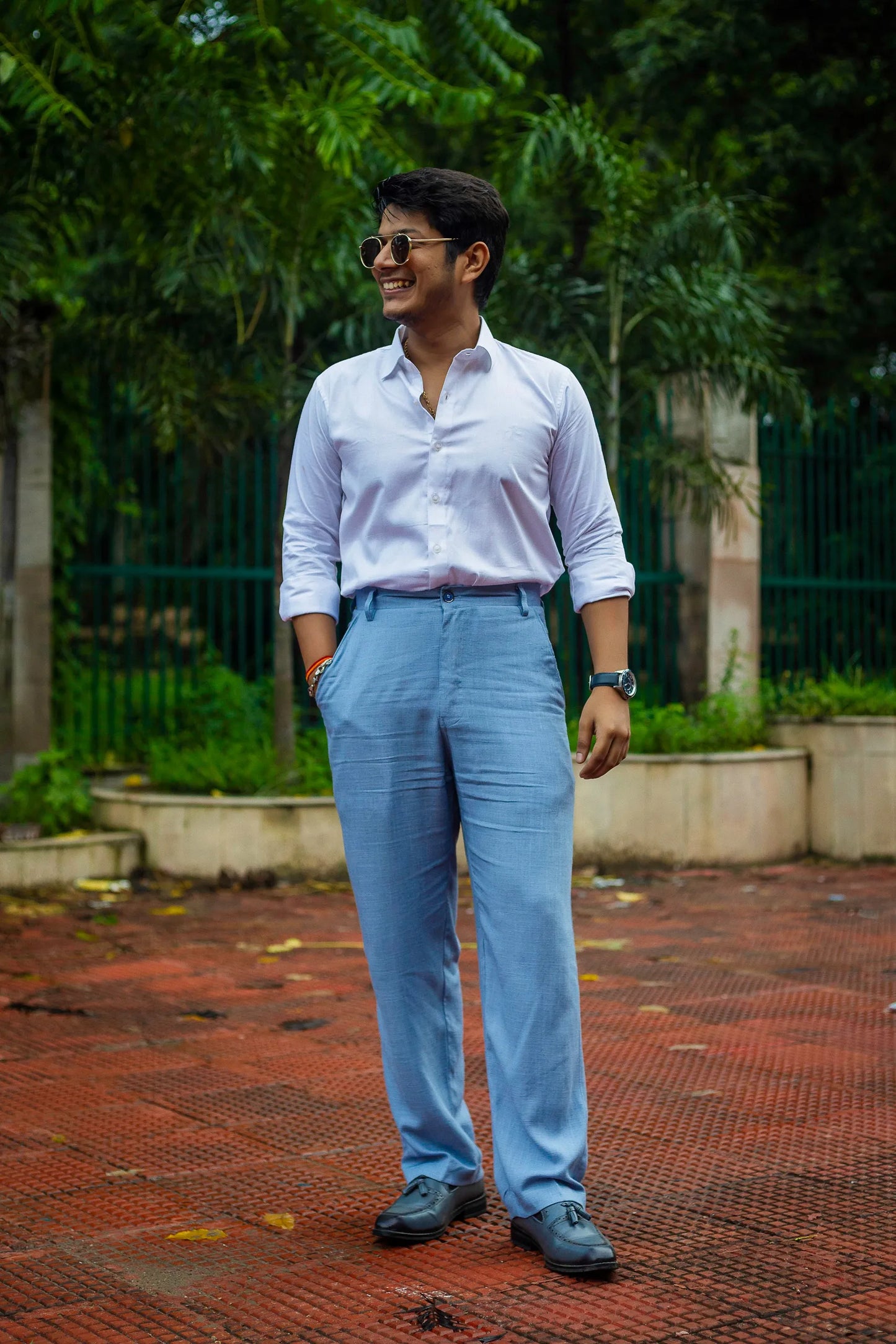 Linen High-Waist Korean Fit Pants