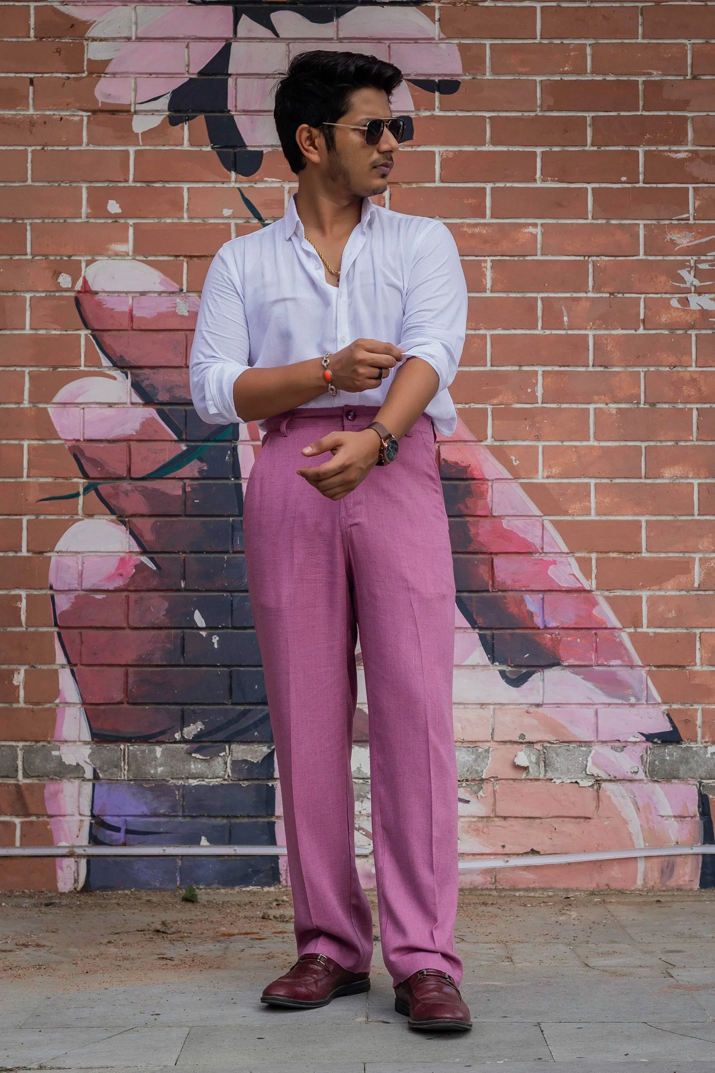 Linen High-Waist Korean Fit Pants
