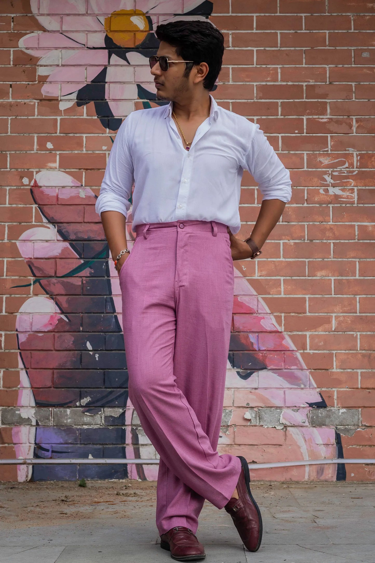 Linen High-Waist Korean Fit Pants