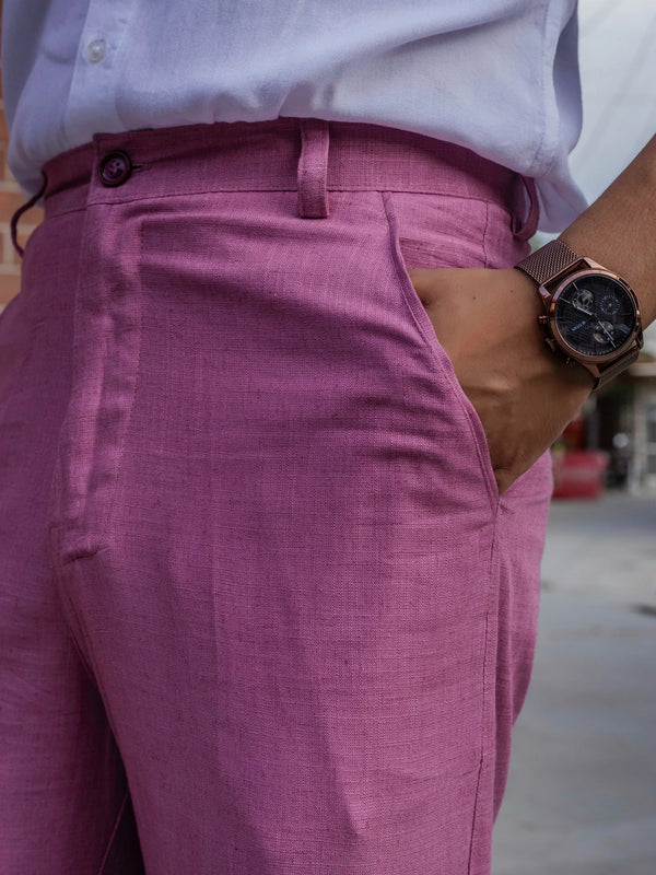 Linen High-Waist Korean Fit Pants