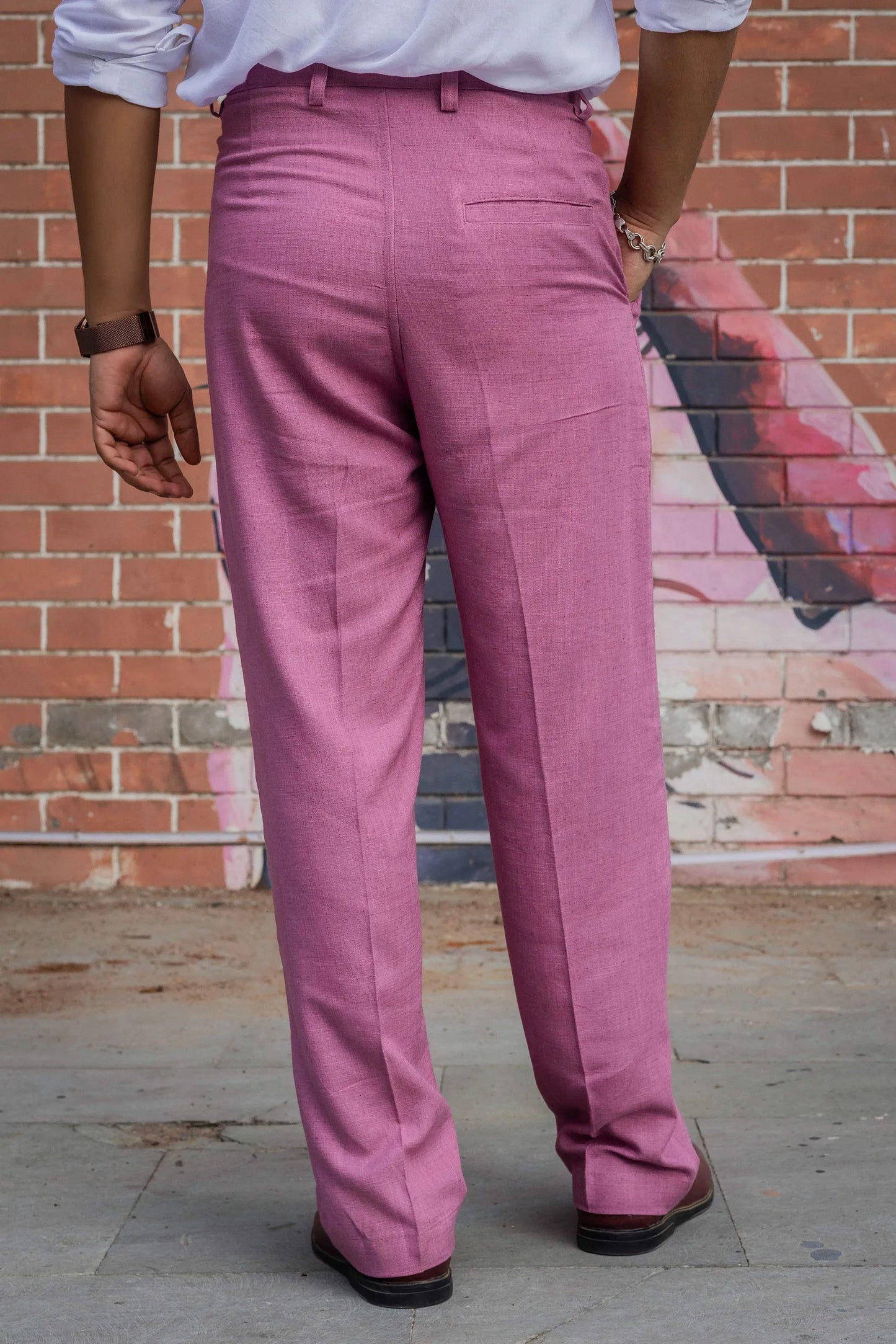 Linen High-Waist Korean Fit Pants