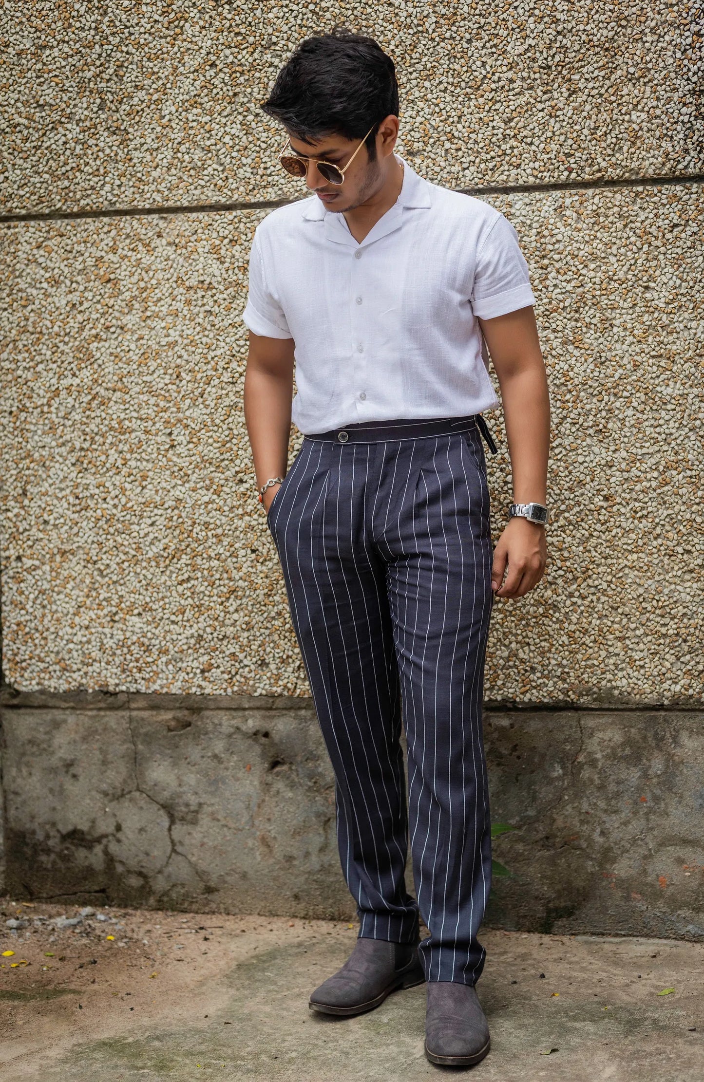 Striped Tailored Fit Gurkha Pants