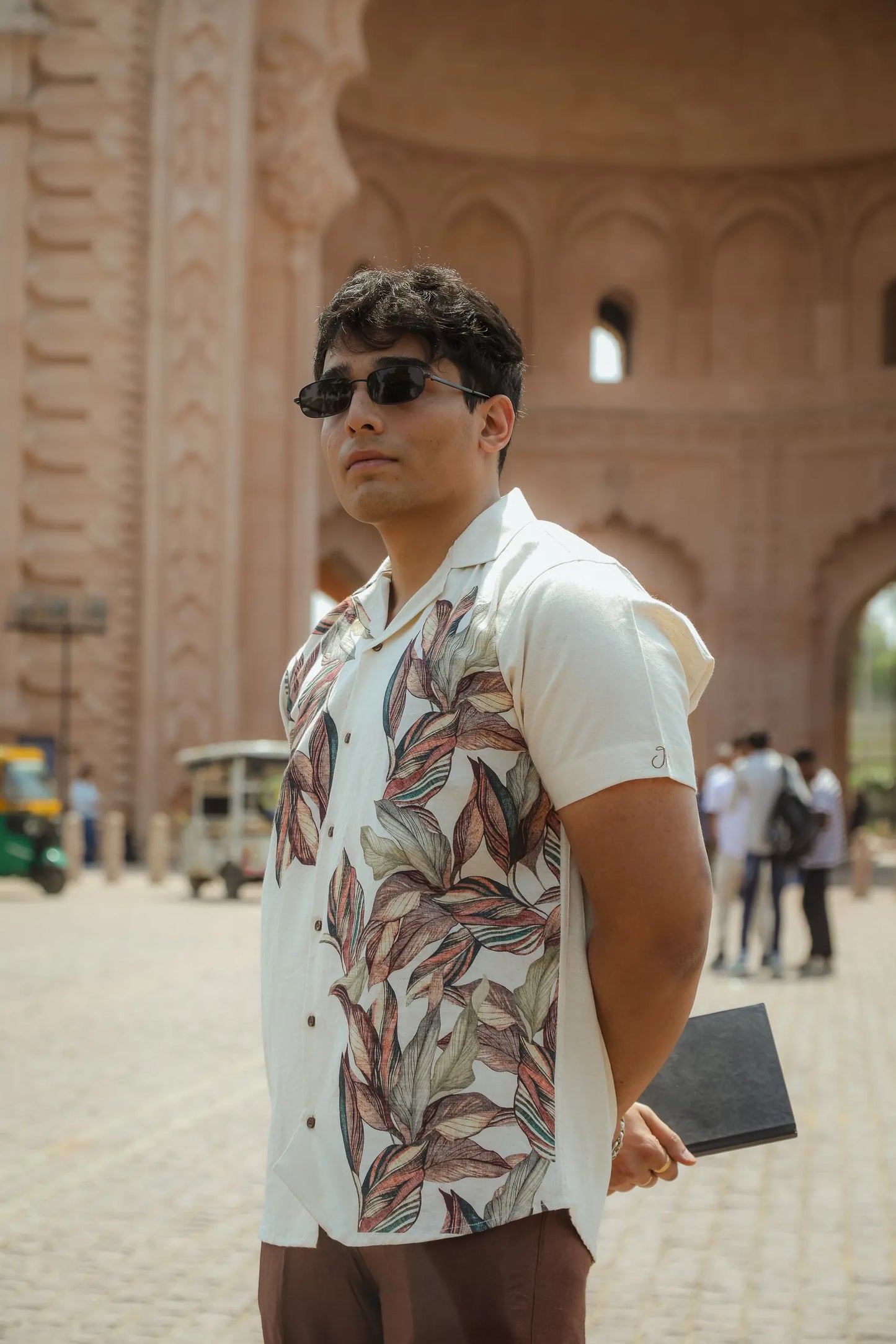 Jungle Muse - Placement Printed Linen Designer Shirt