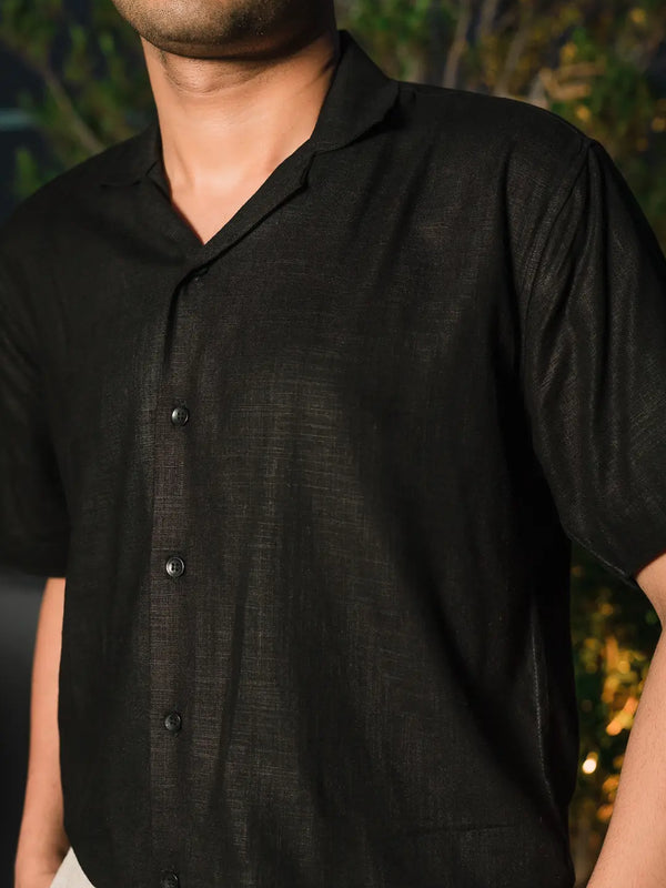 Solid Linen Resort Shirt