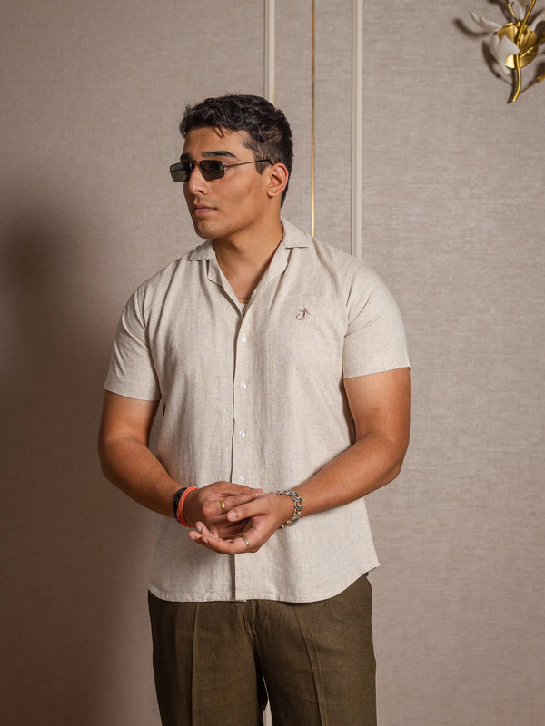 Solid Linen Resort Shirt