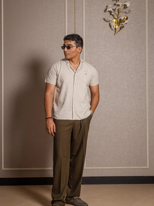 Solid Linen Resort Shirt