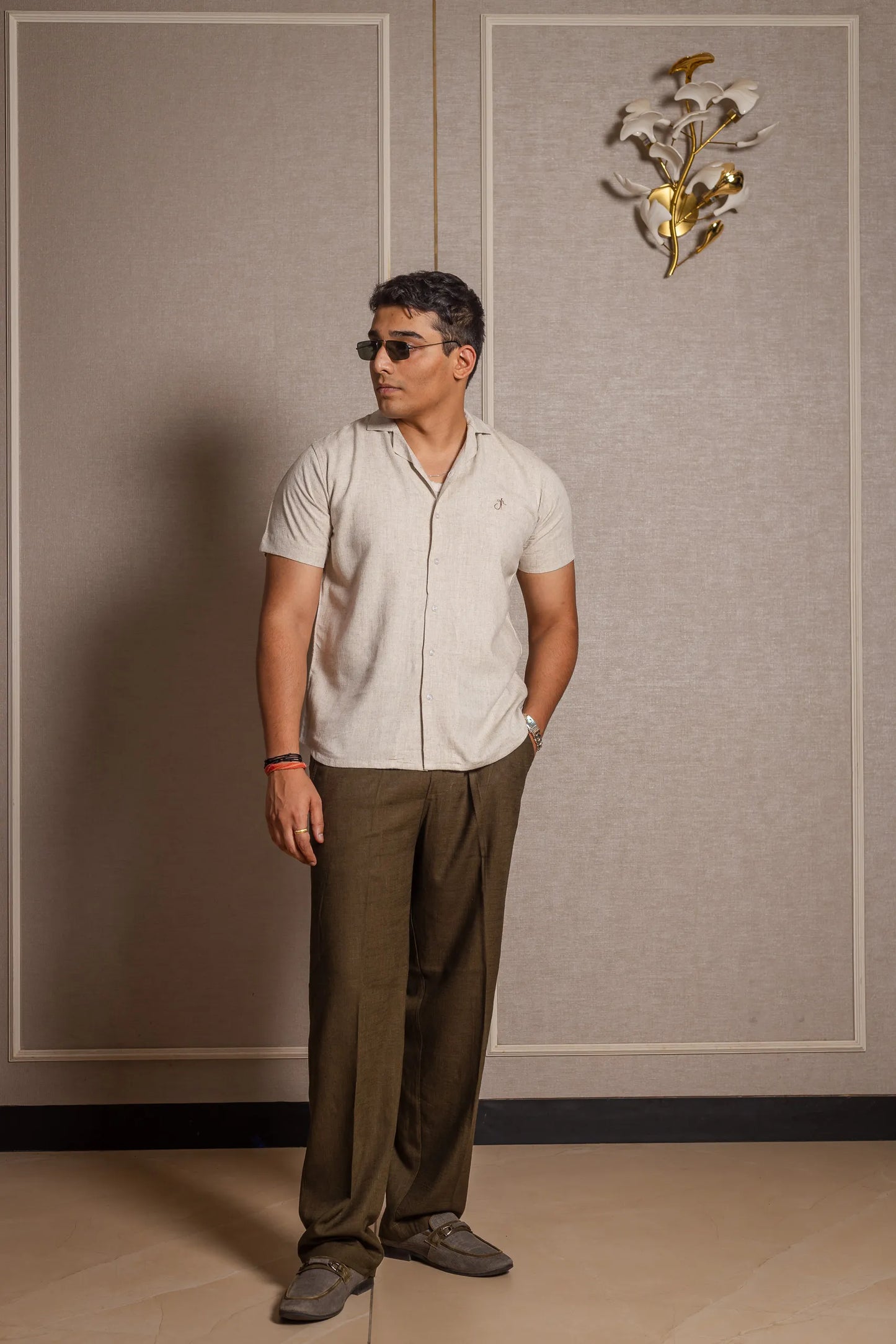 Solid Linen Resort Shirt