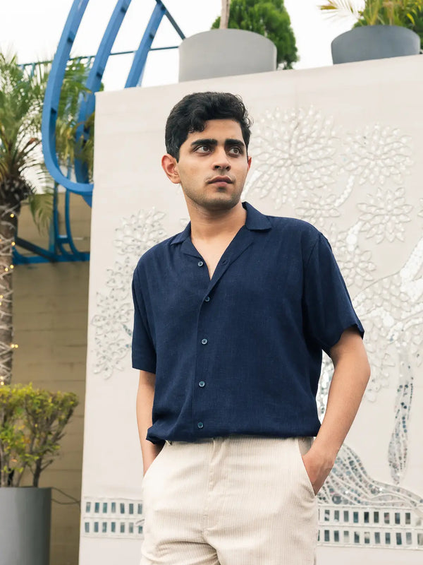Solid Linen Resort Shirt