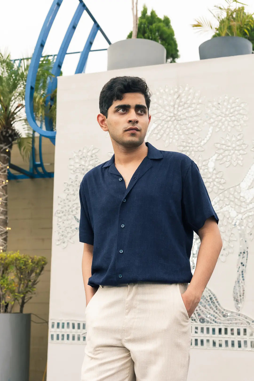 Solid Linen Resort Shirt