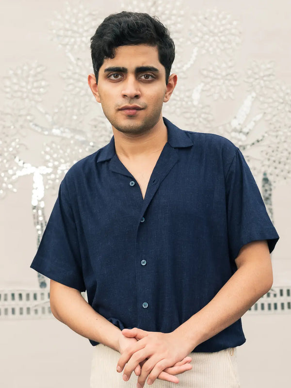 Solid Linen Resort Shirt