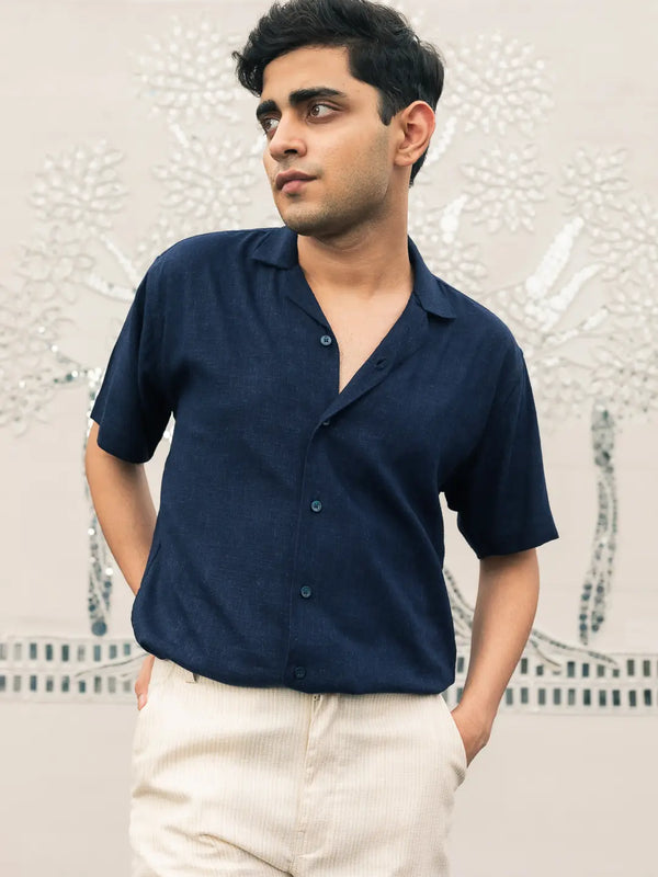 Solid Linen Resort Shirt