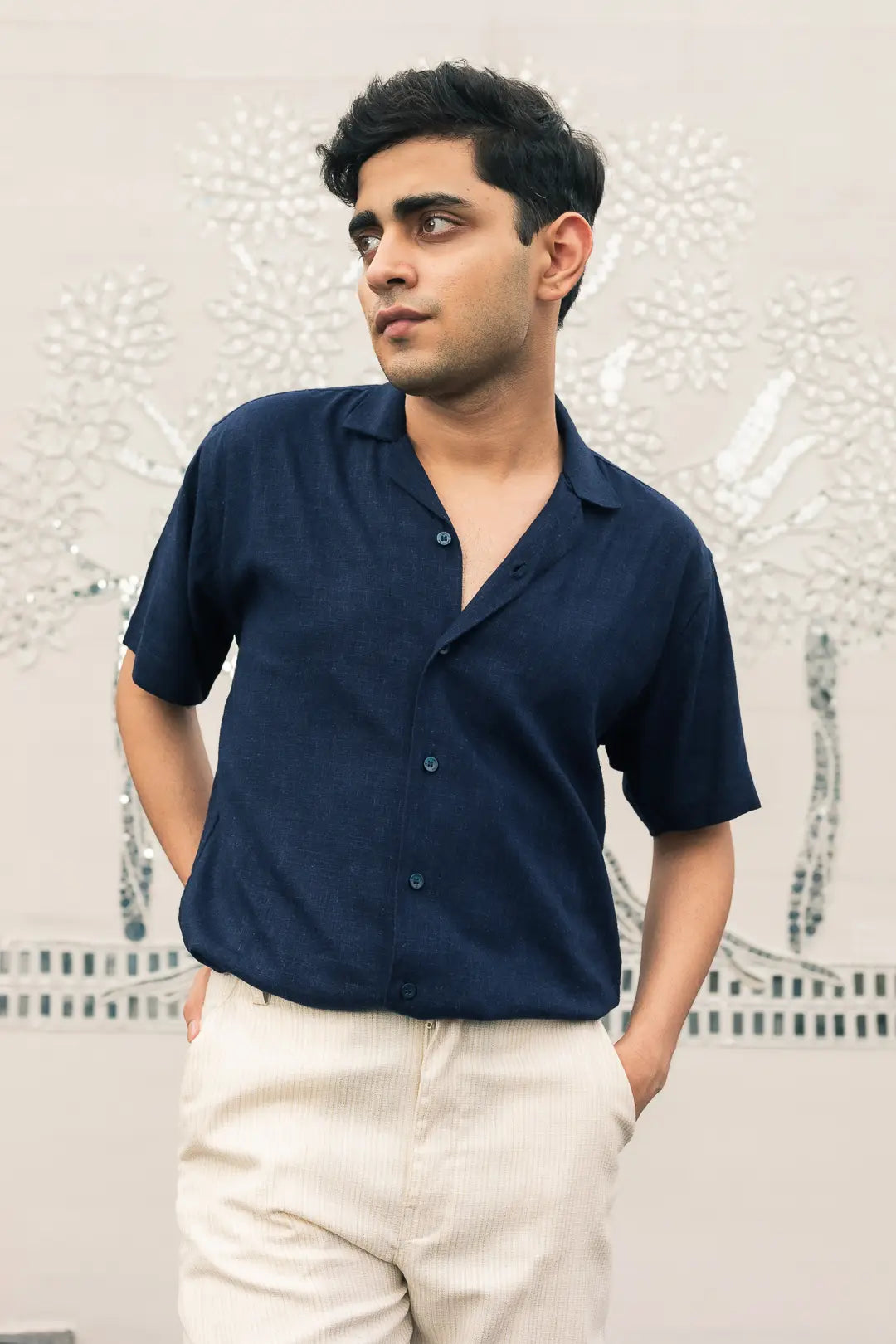 Solid Linen Resort Shirt