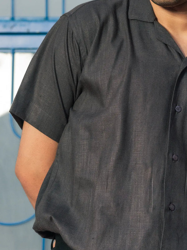 Solid Linen Resort Shirt