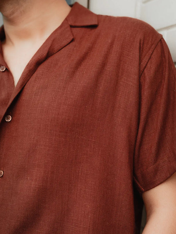 Solid Linen Resort Shirt