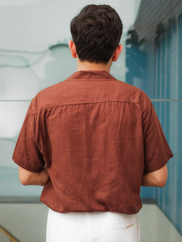Solid Linen Resort Shirt