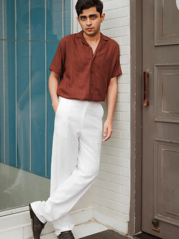 Solid Linen Resort Shirt